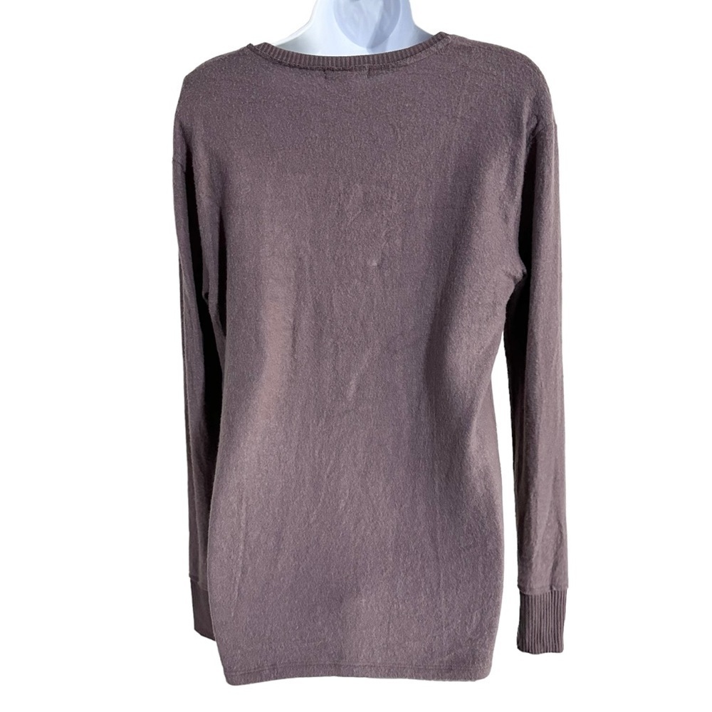 BP Long Sleeve Cozy Brushed Purple V-Neck Top - XS  NWOT - Picture 5 of 7